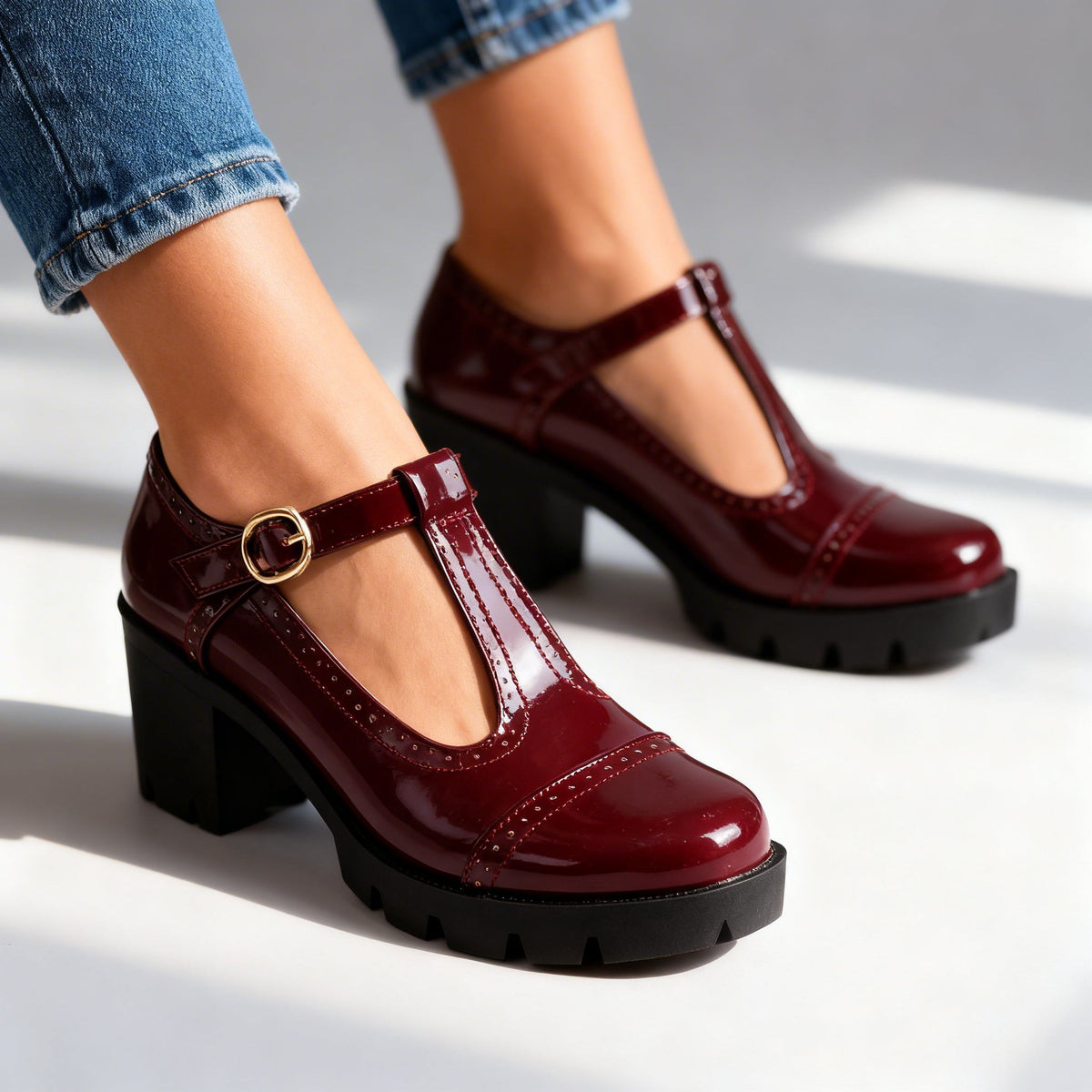 Daisy Brogue Loafers  - By Qivii