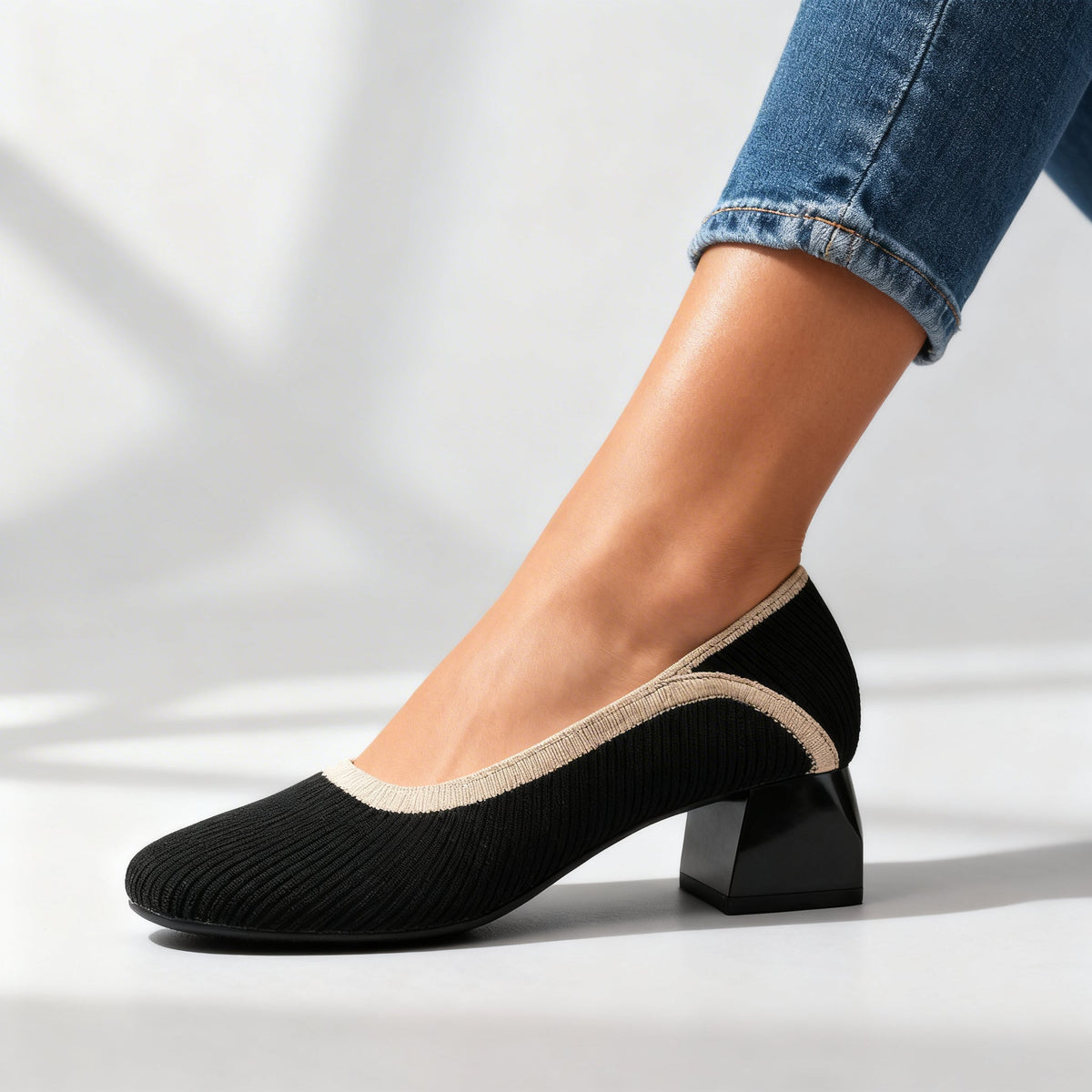 Rosabella Woven Pumps  - By Qivii