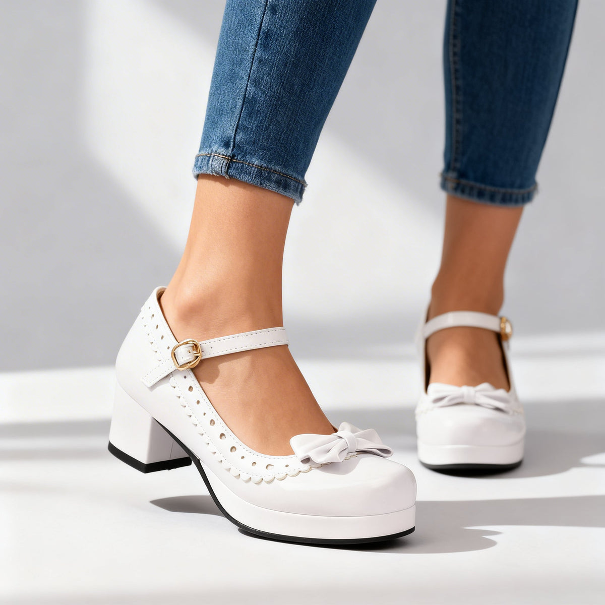 Daphne Bow-Tie Loafers  - By Qivii
