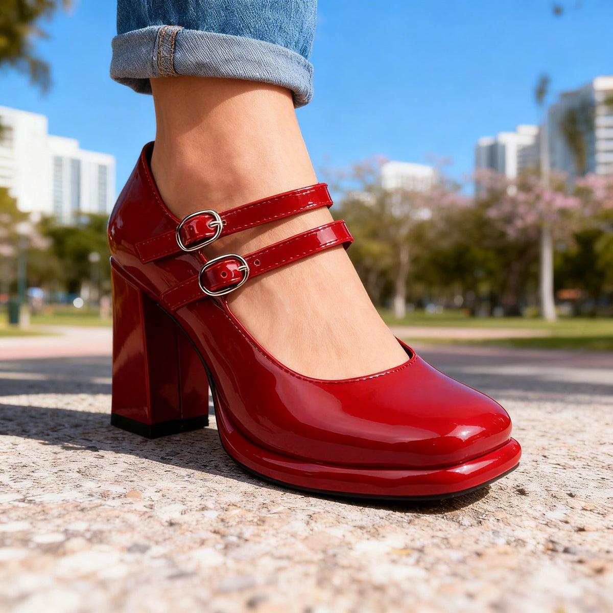 Marissa Twin Strap Loafers  - By Qivii