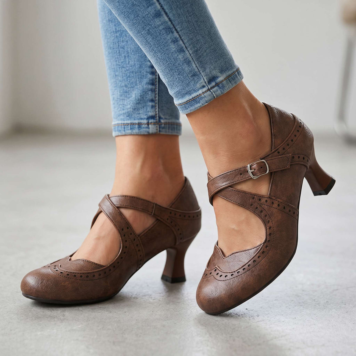 Willow Brogue Loafers  - By Qivii