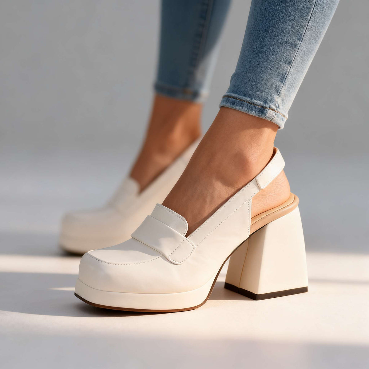 Alicia Slingback Heels  - By Qivii