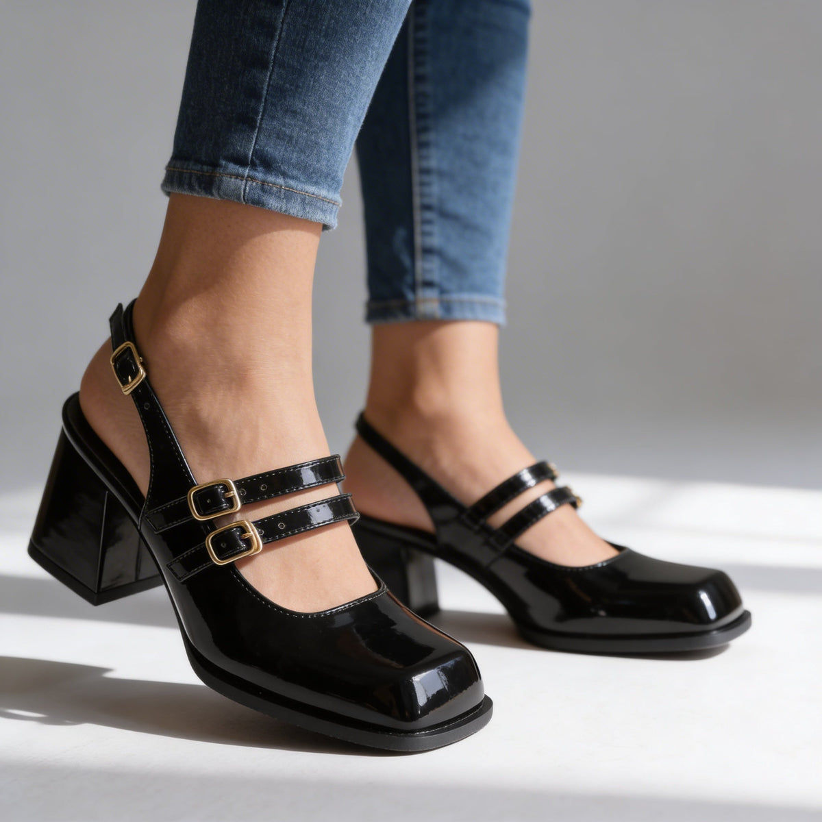 Delilah Twin Slingback Loafers  - By Qivii