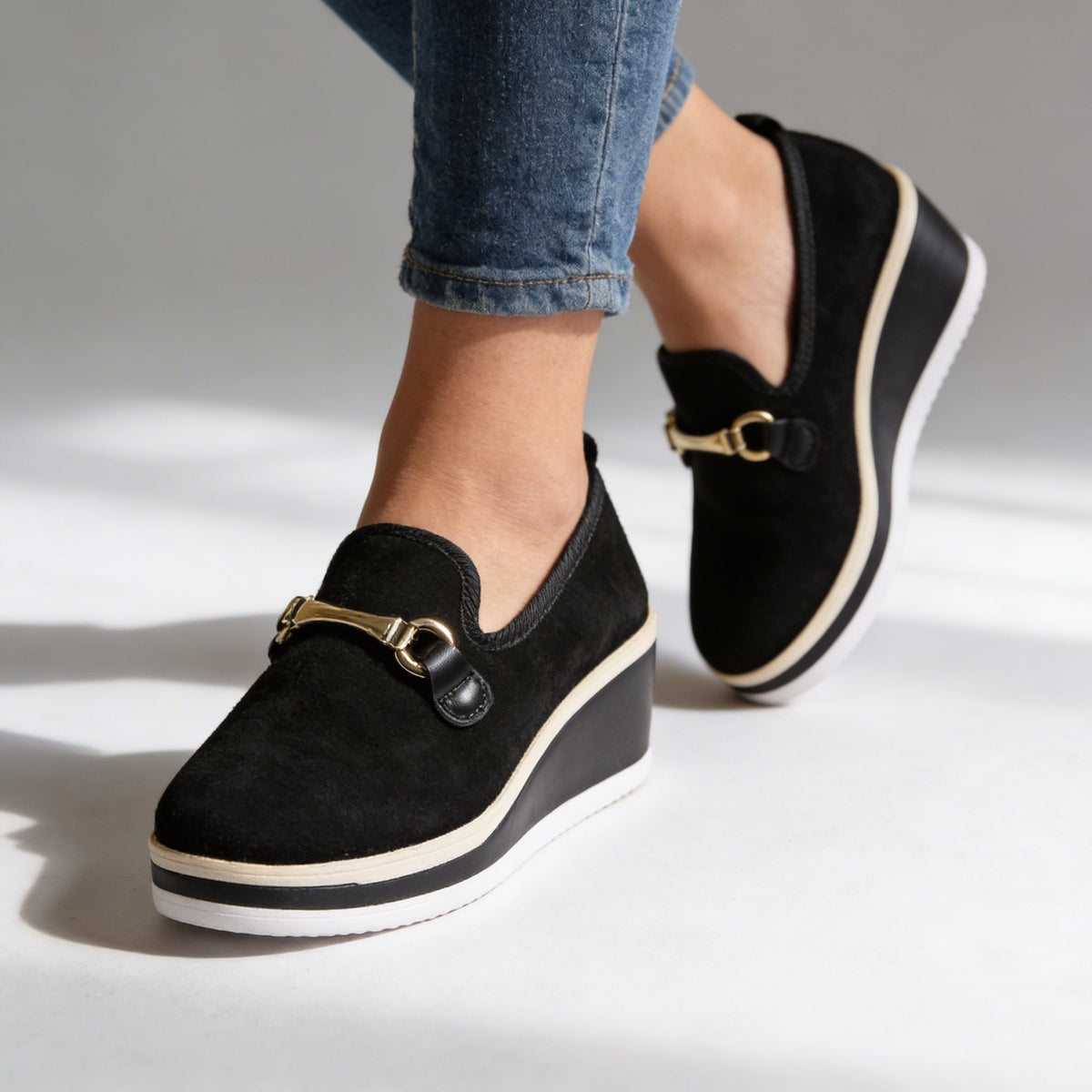 Alicia Orthopedic Platform Loafers  - By Qivii