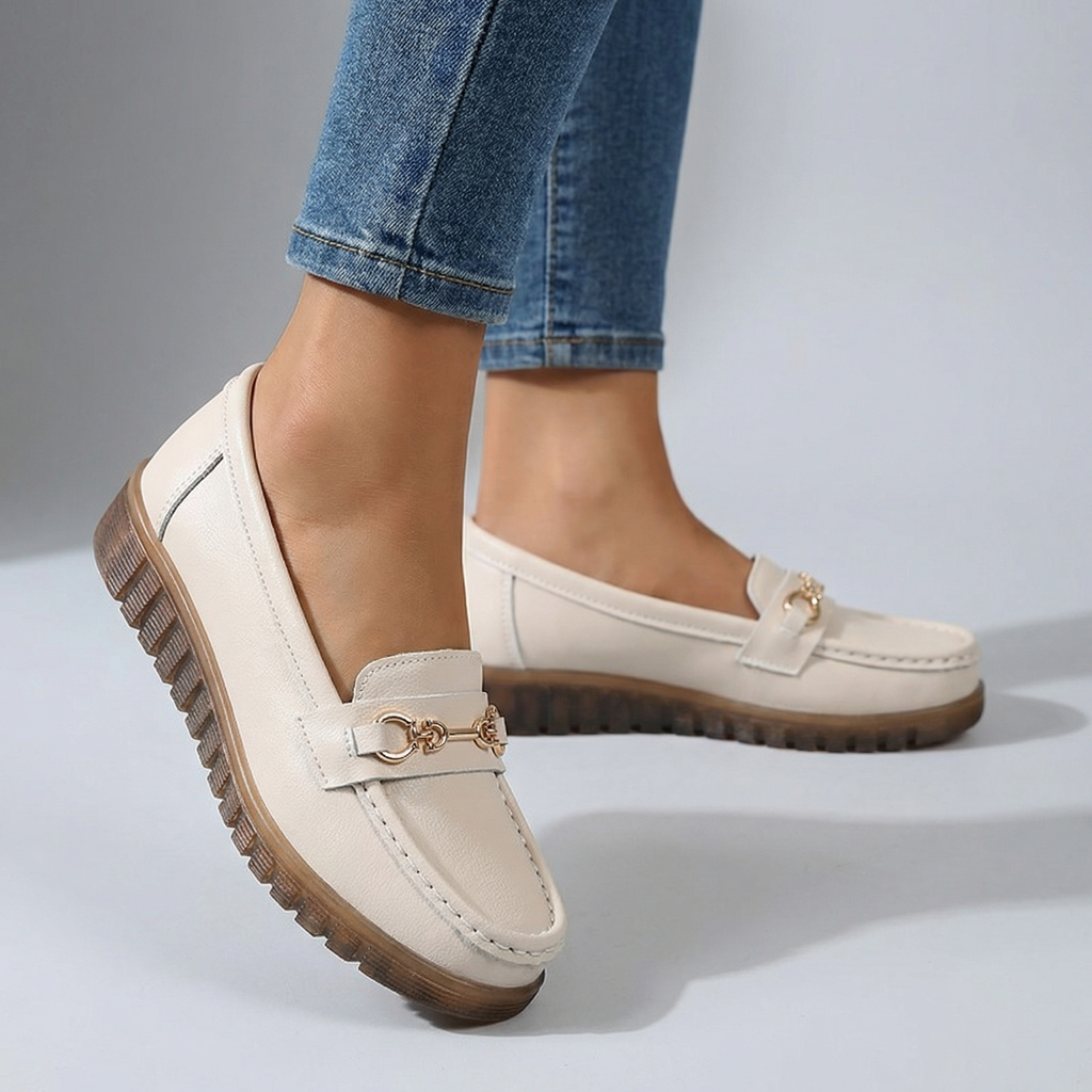 Elara Orthopedic Buckle Loafers  - By Qivii
