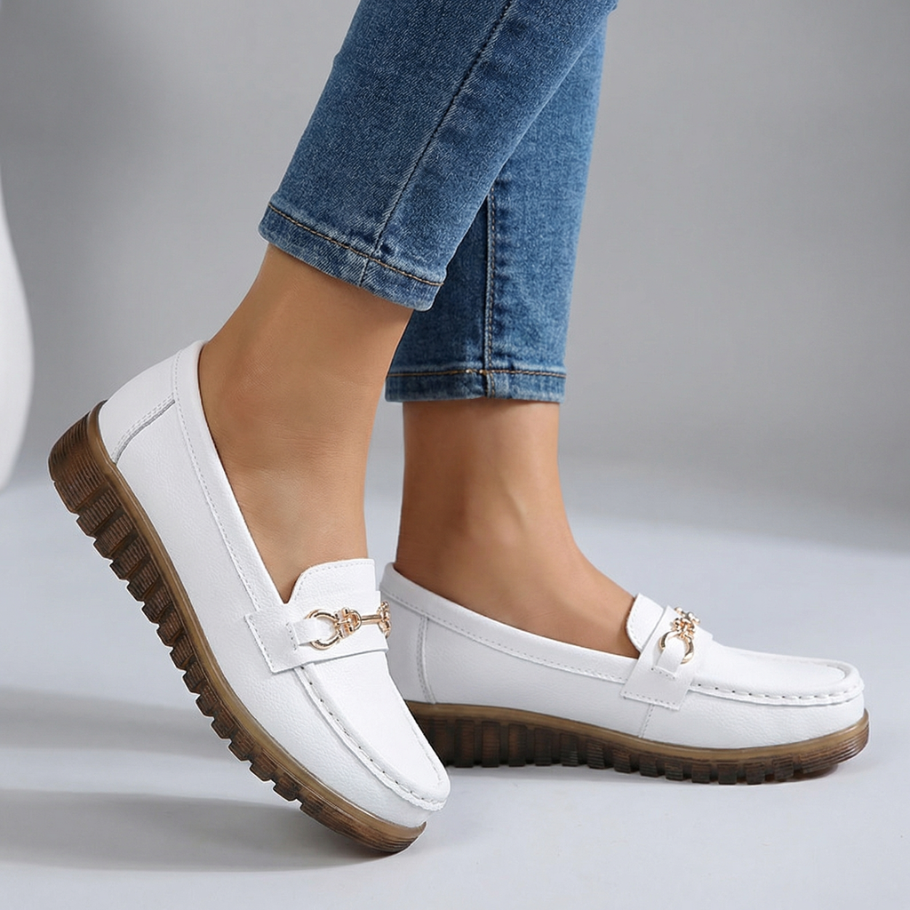 Elara Orthopedic Buckle Loafers  - By Qivii