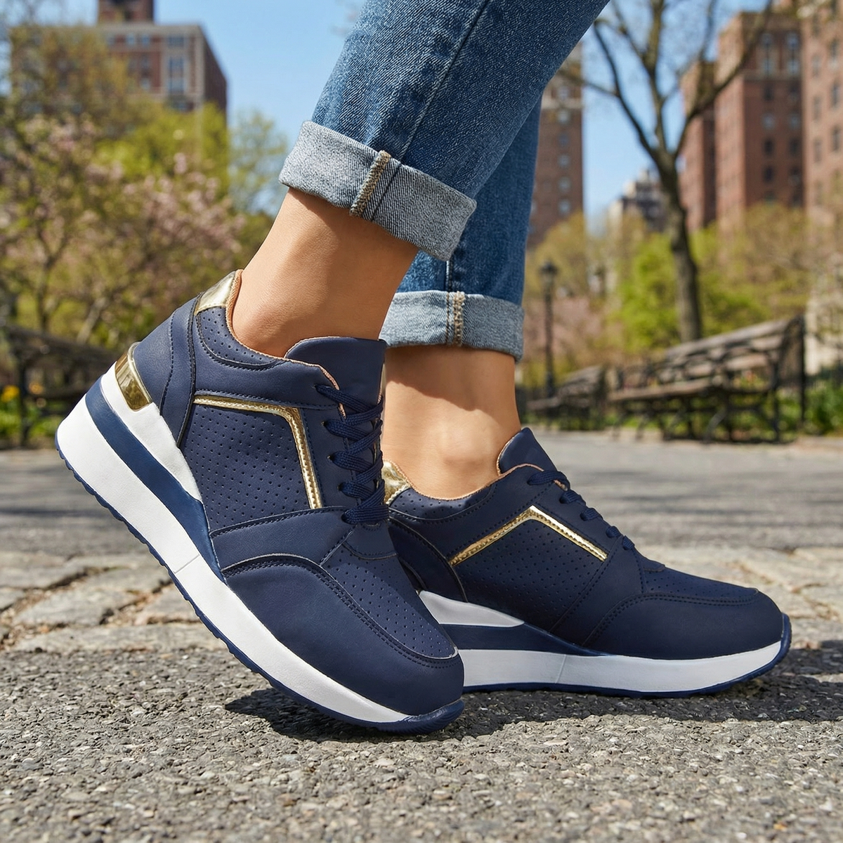 Virelle Platform Sneakers  - By Qivii