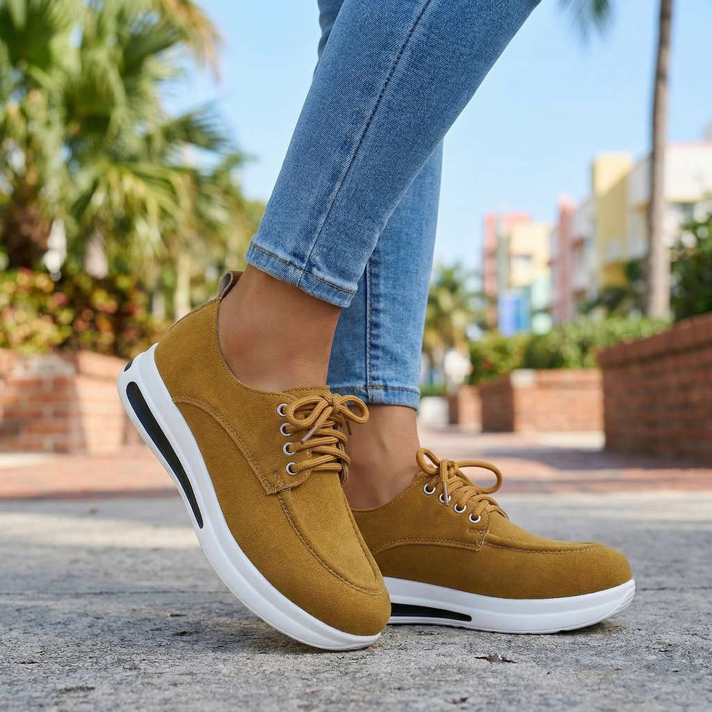 Hollie Lace-Up Loafers  - By Qivii