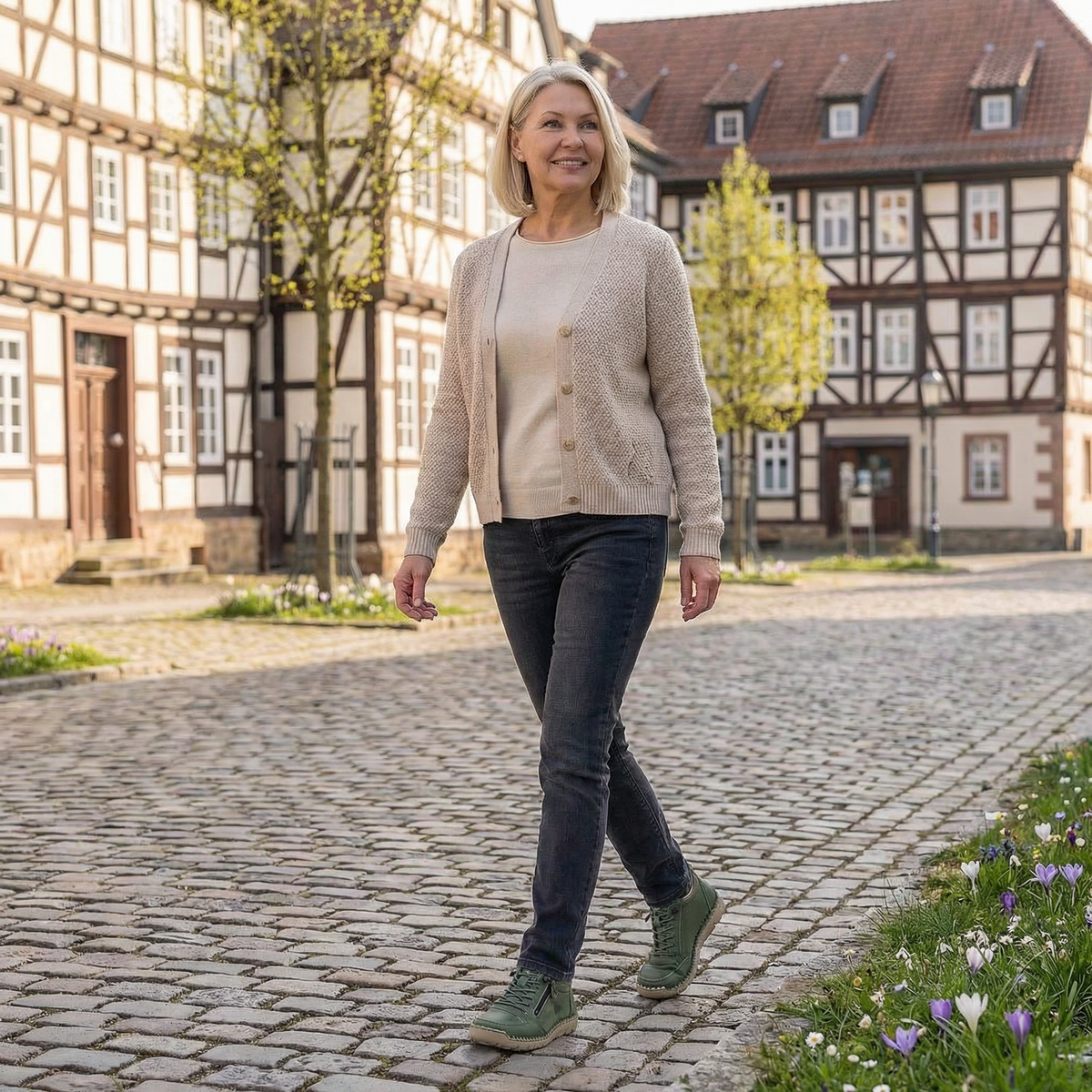 Mila  – Komfortable orthopädische Sneakers + Reißverschluss  - By Qivii