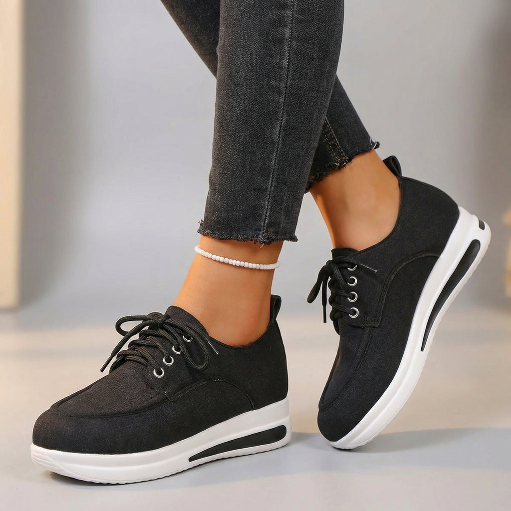 Hollie Lace-Up Loafers  - By Qivii