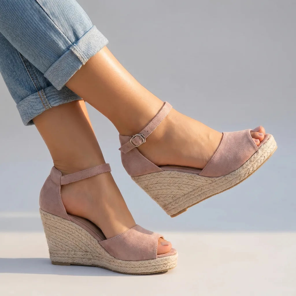 Harlow Wedge Sandals  - By Qivii