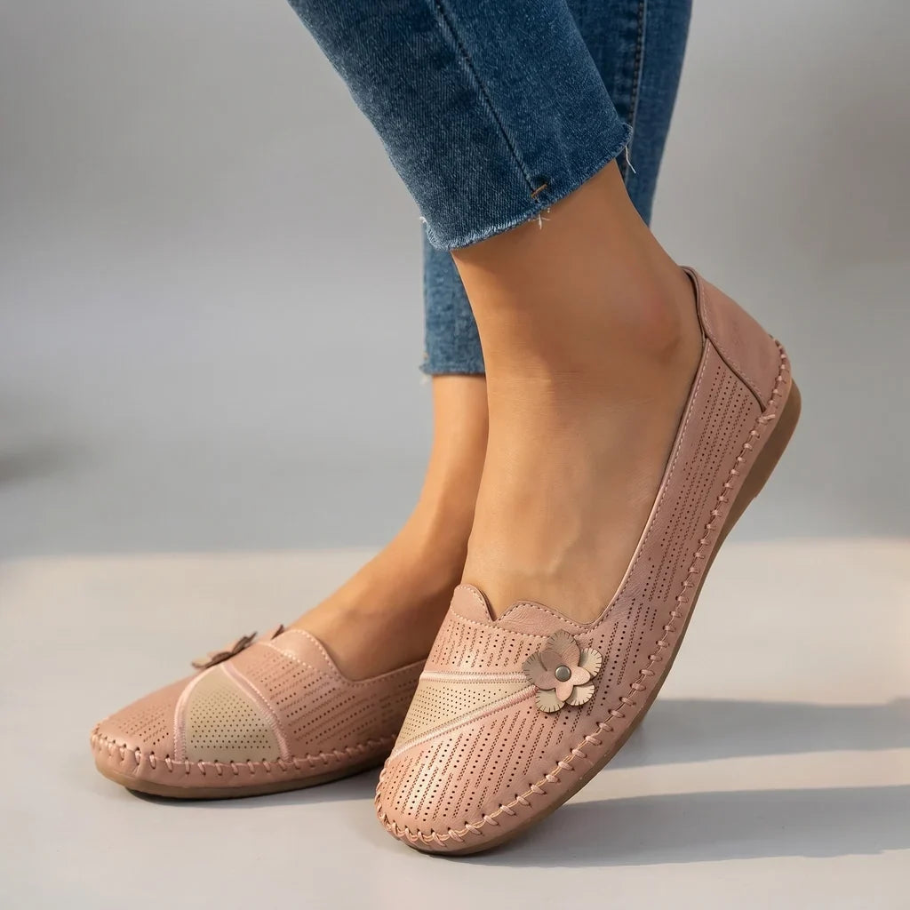 Jorja Floral Loafers  - By Qivii