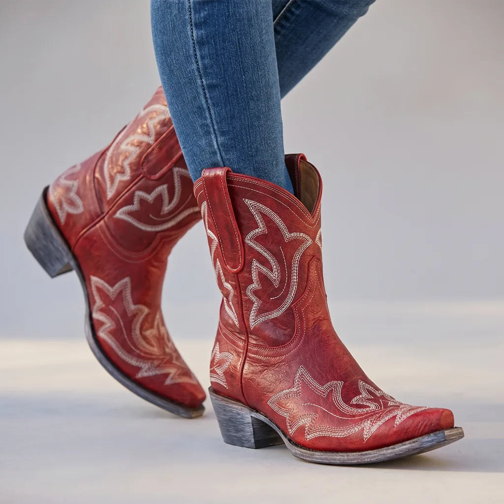 Josephine | Womens Fall Cowboy Boots  - By Qivii