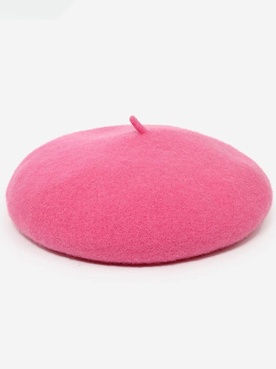 Fashionable Autumn And Winter Retro Wool Beret Hat  - By Qivii