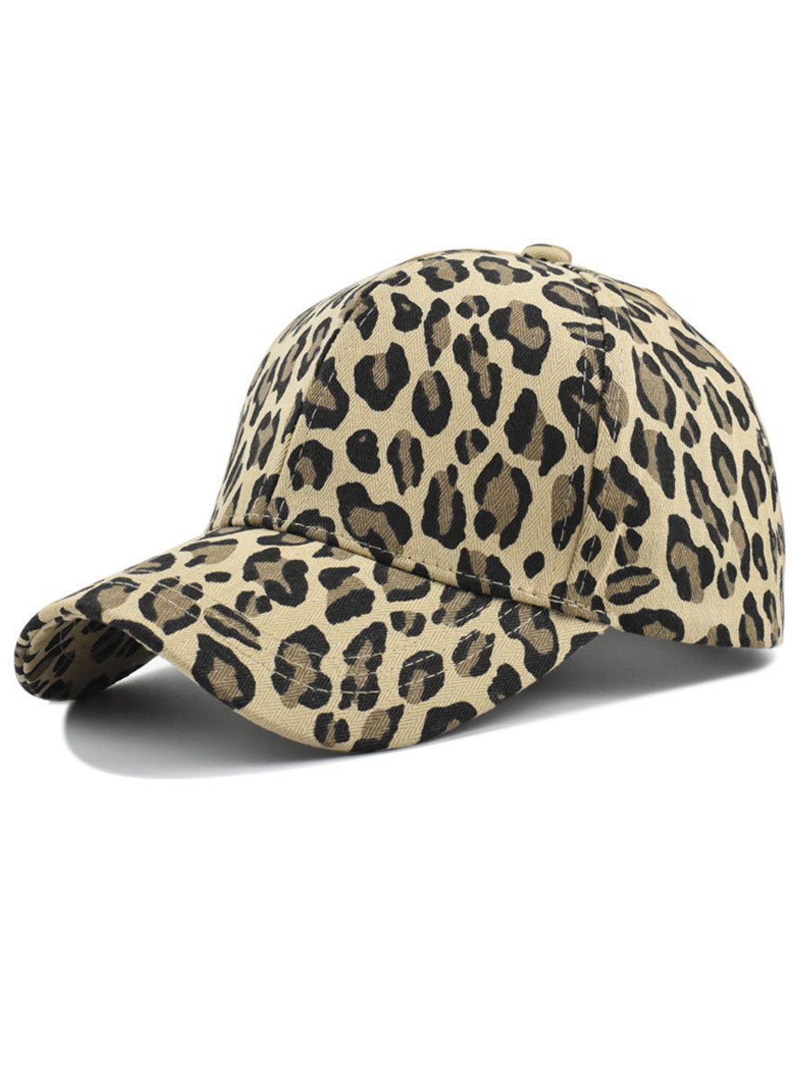 Casual Retro Leopard Print Baseball Cap  - By Qivii