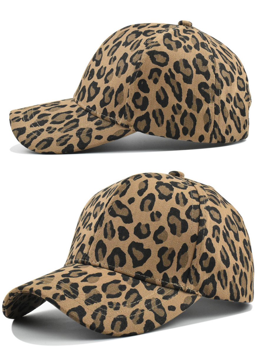 Casual Retro Leopard Print Baseball Cap  - By Qivii