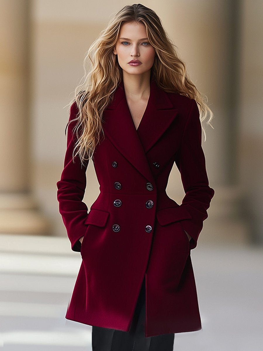 High-End Temperament Waist Lapel Coat - By Qivii