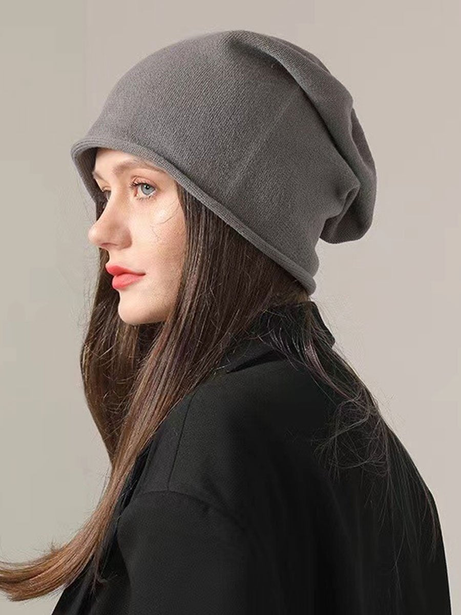 Versatile Loose Retro Knitted Hat  - By Qivii