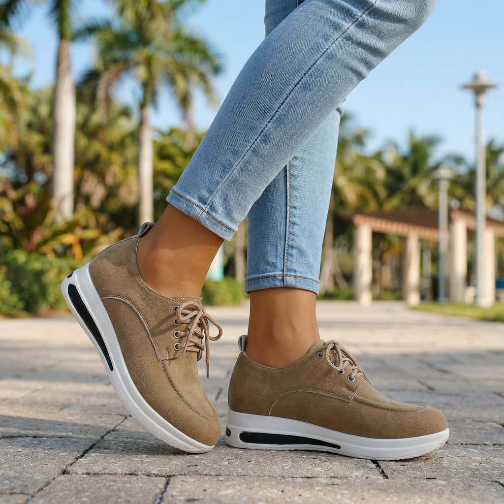Hollie Lace-Up Loafers  - By Qivii