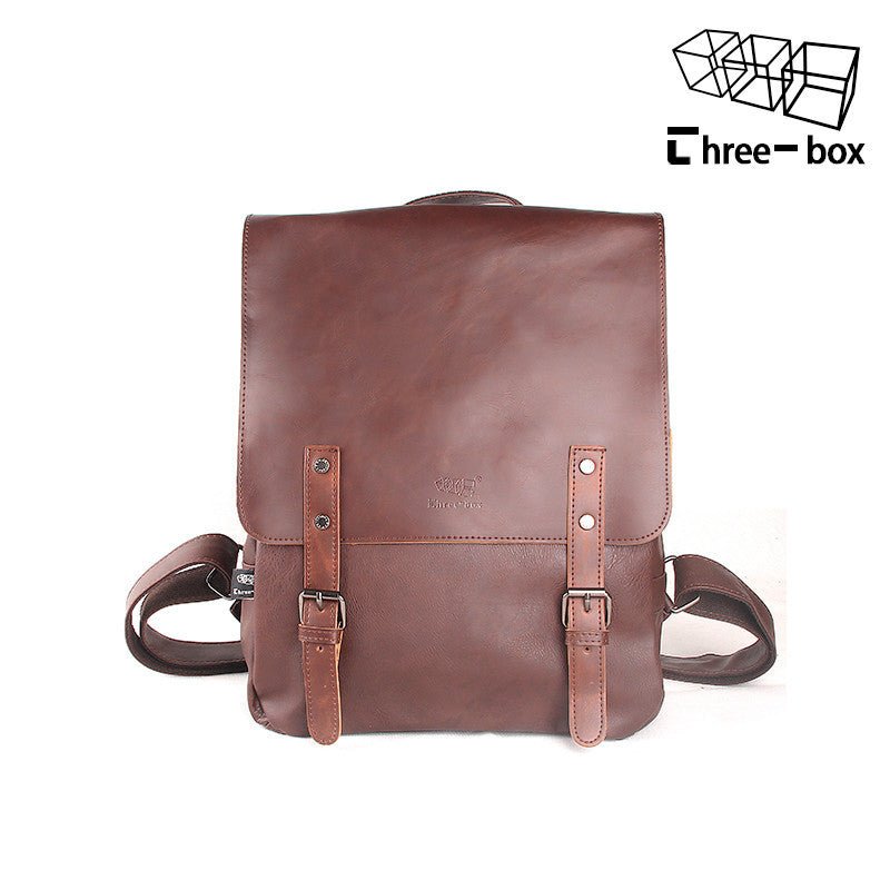 Large Capacity Synthetic Leather Backpack  - By Qivii
