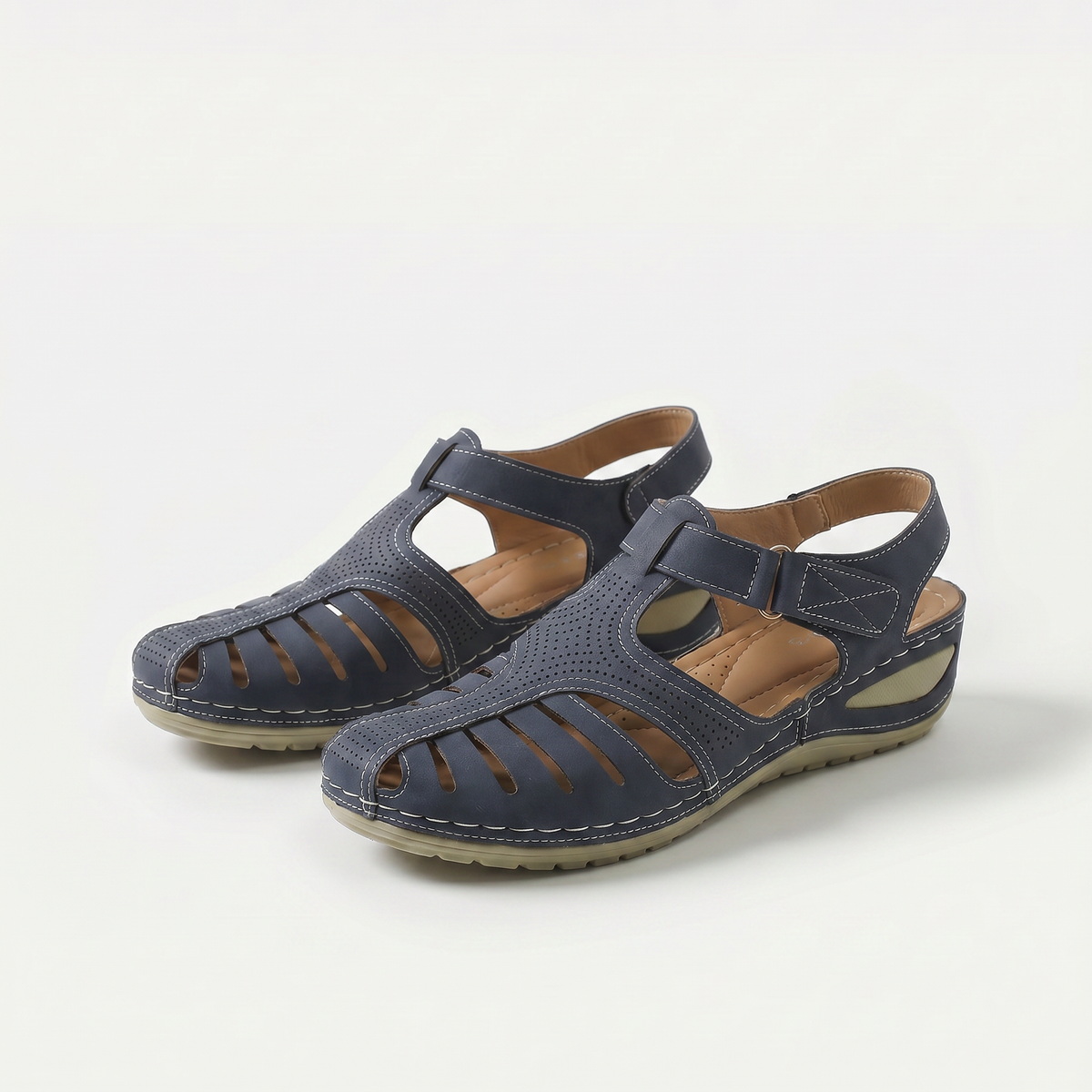 Leni – Komfort Sandalen mit sanfter Erhöhung  - By Qivii