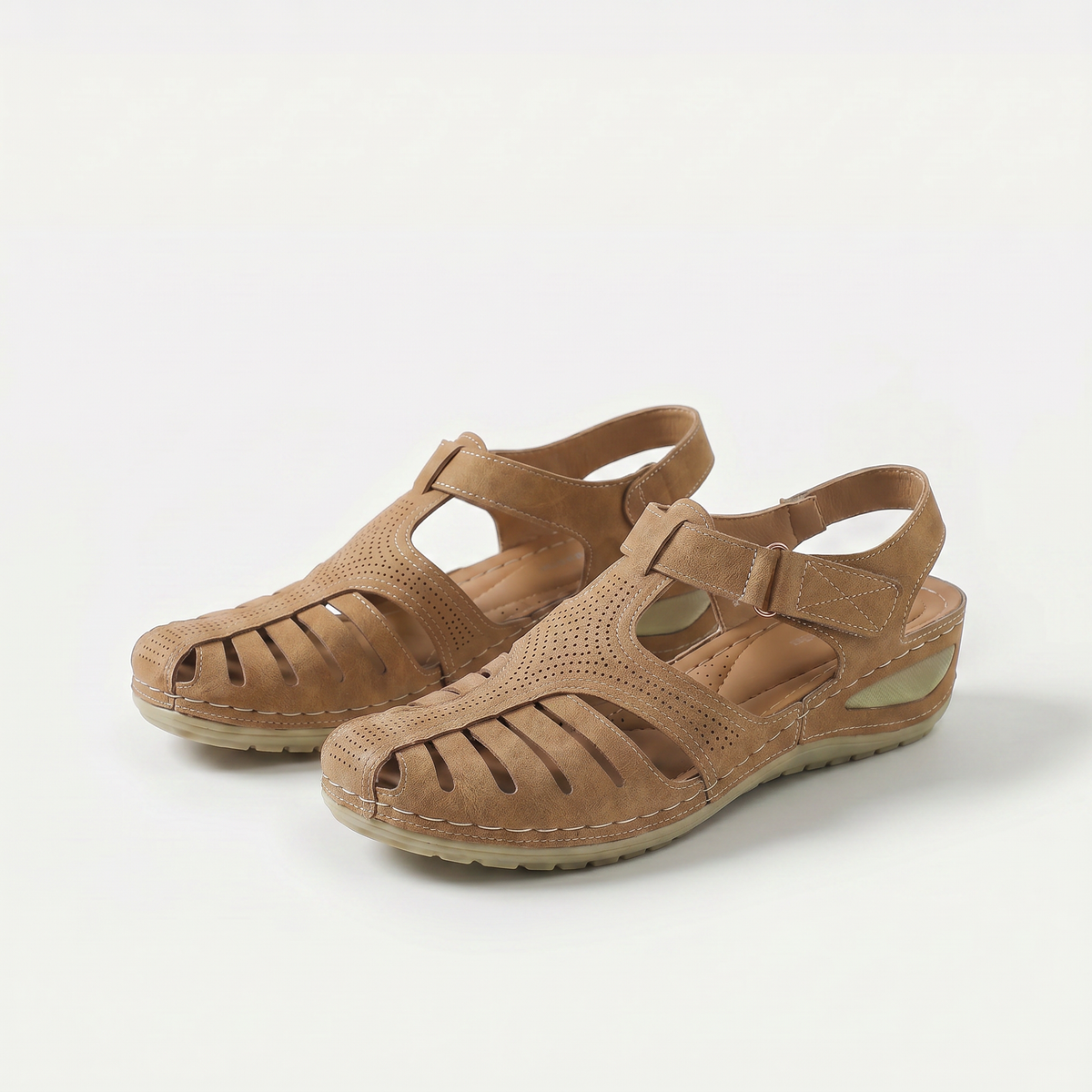 Leni – Komfort Sandalen mit sanfter Erhöhung  - By Qivii