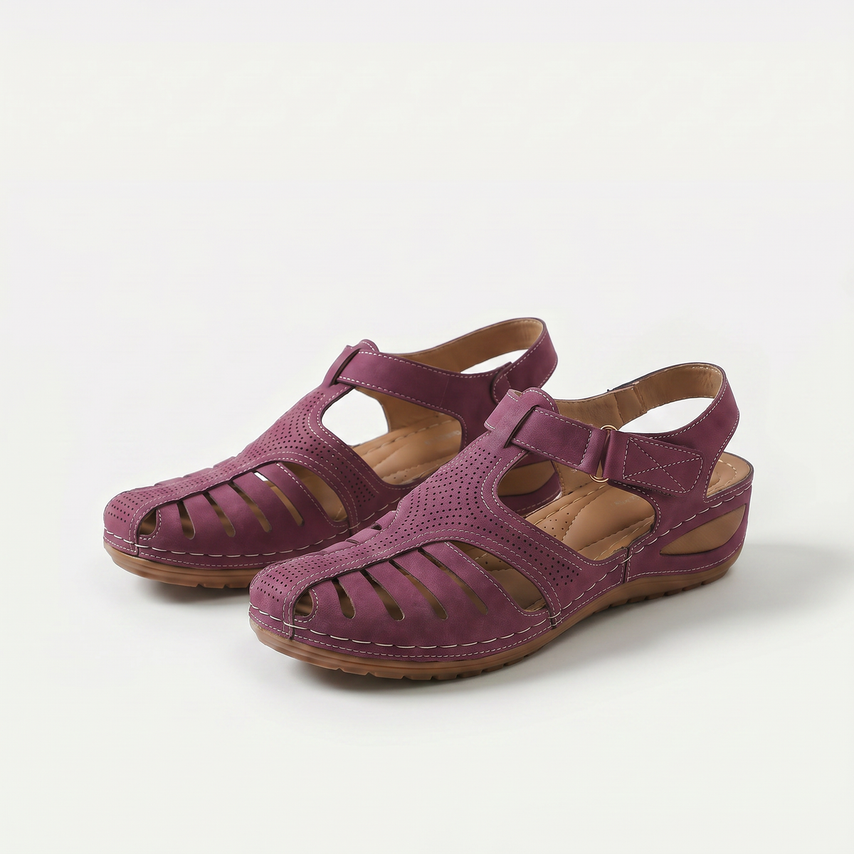 Leni – Komfort Sandalen mit sanfter Erhöhung  - By Qivii