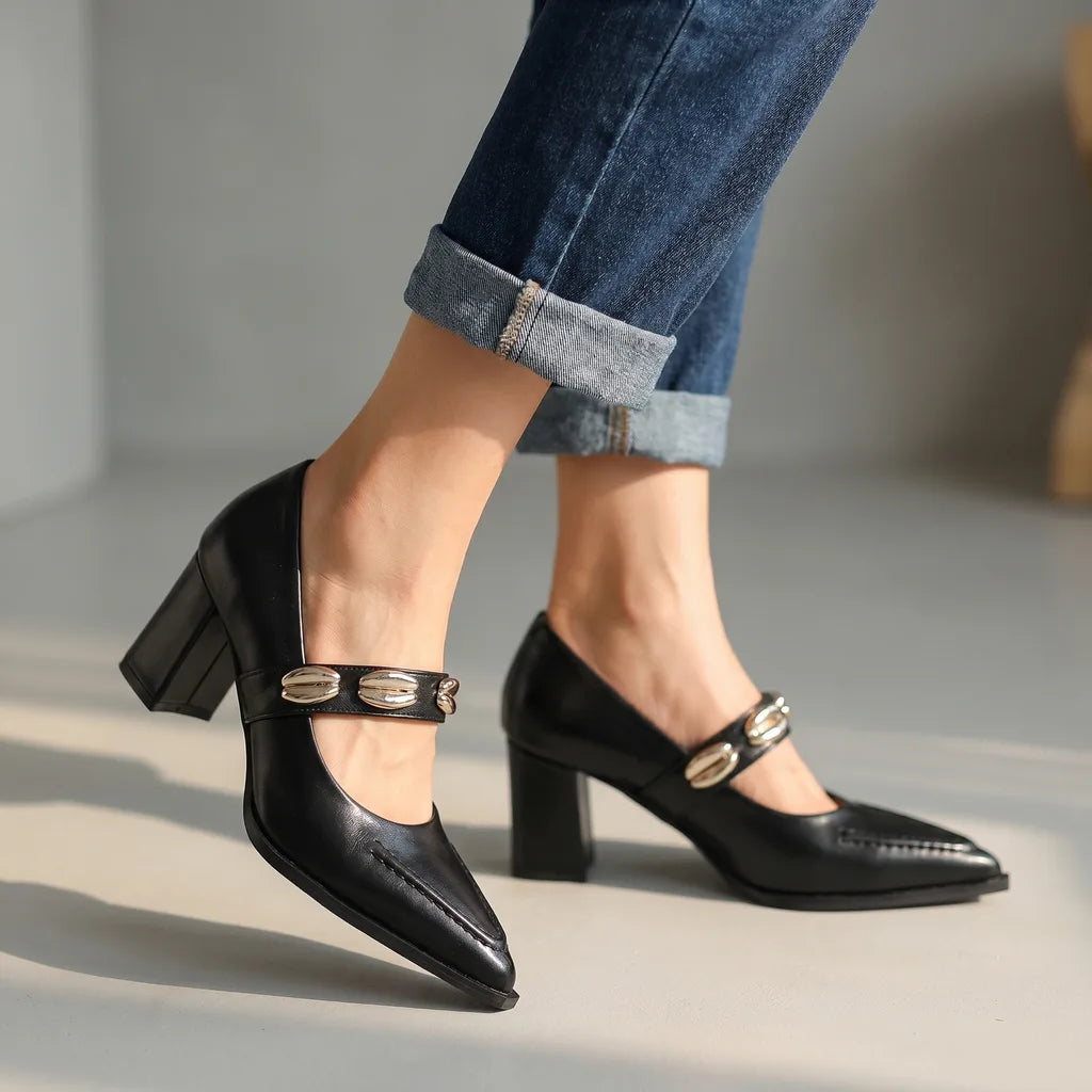 Lila Mary Jane Pumps  - By Qivii