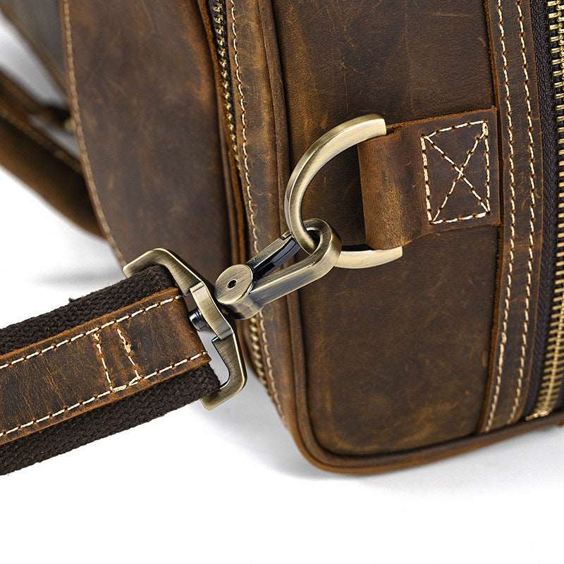 Luxury Large Capacity Retro Leather Travel Bag  - By Qivii