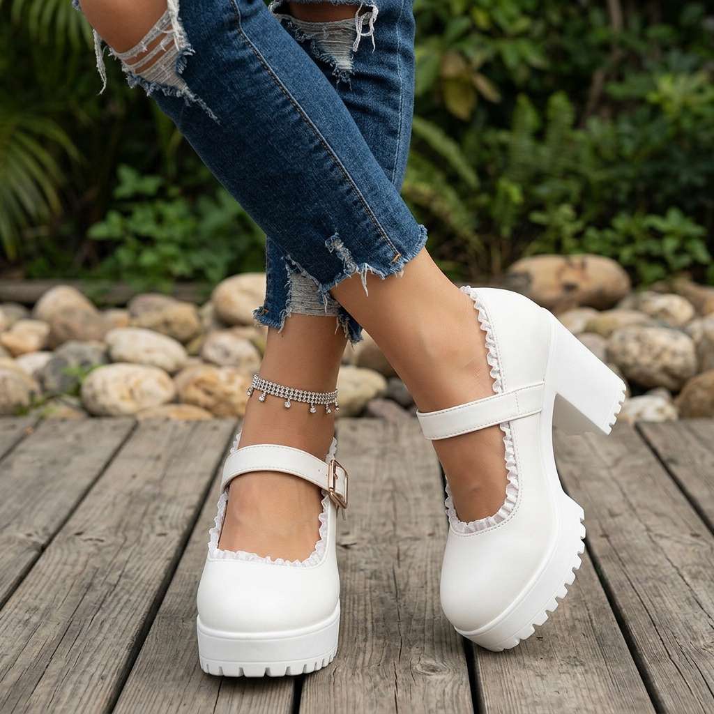 Bonnie Buckle Loafers  - By Qivii