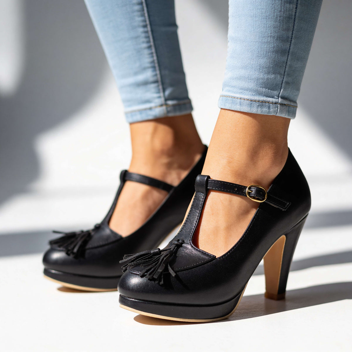 Victoria Tassel Heels  - By Qivii