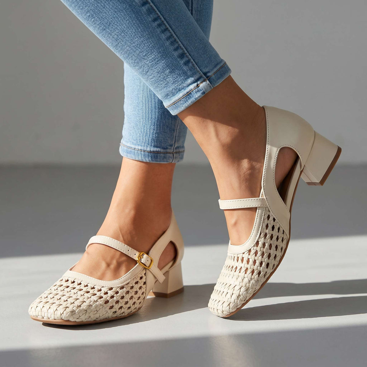 Fiona Buckle Loafers  - By Qivii