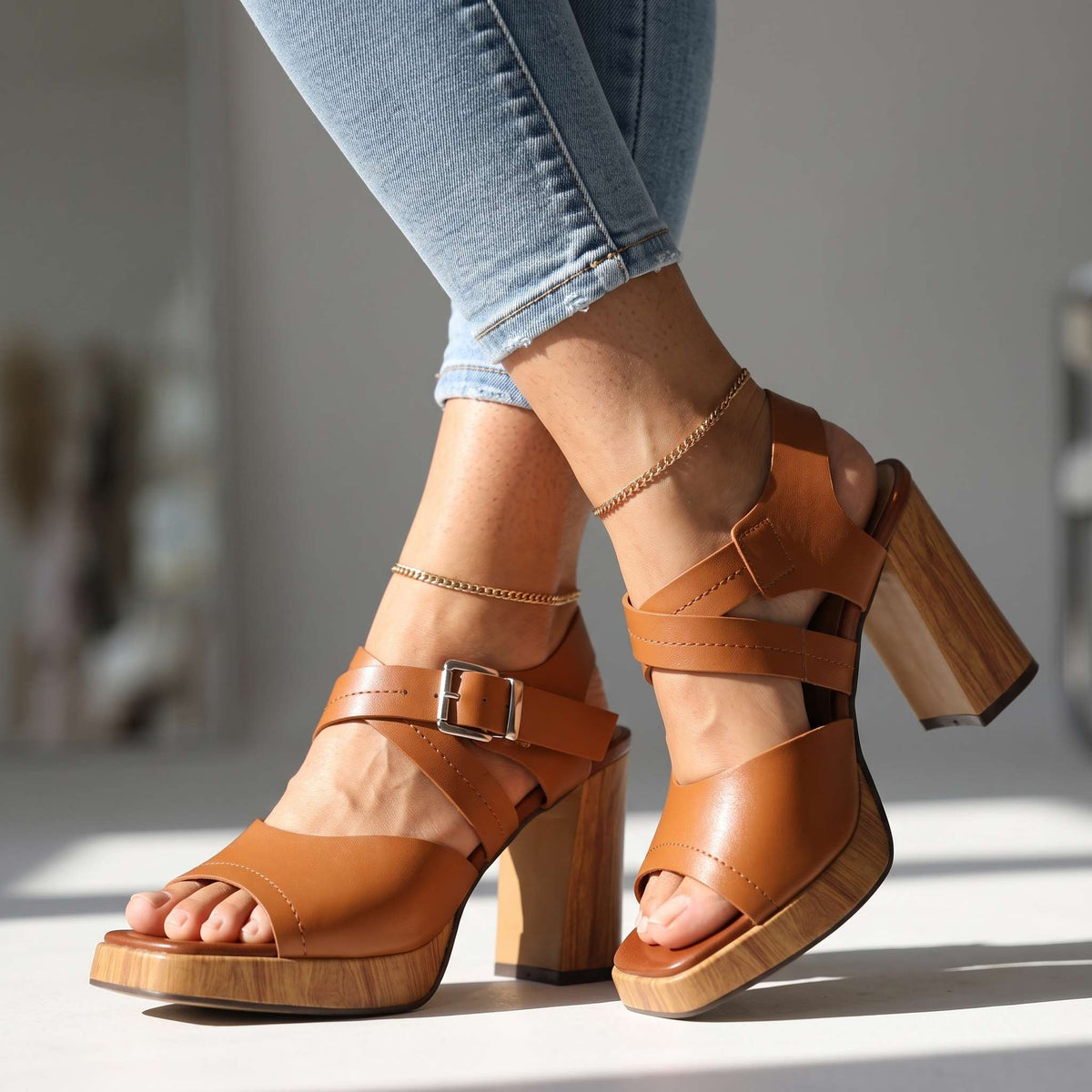 Josefina Buckle Heels  - By Qivii