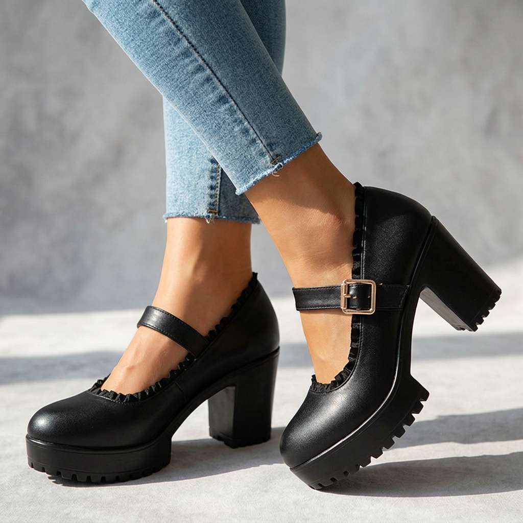 Bonnie Buckle Loafers  - By Qivii