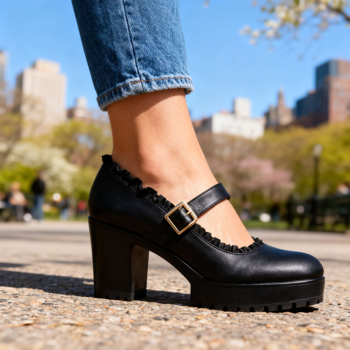 Bonnie Buckle Loafers  - By Qivii