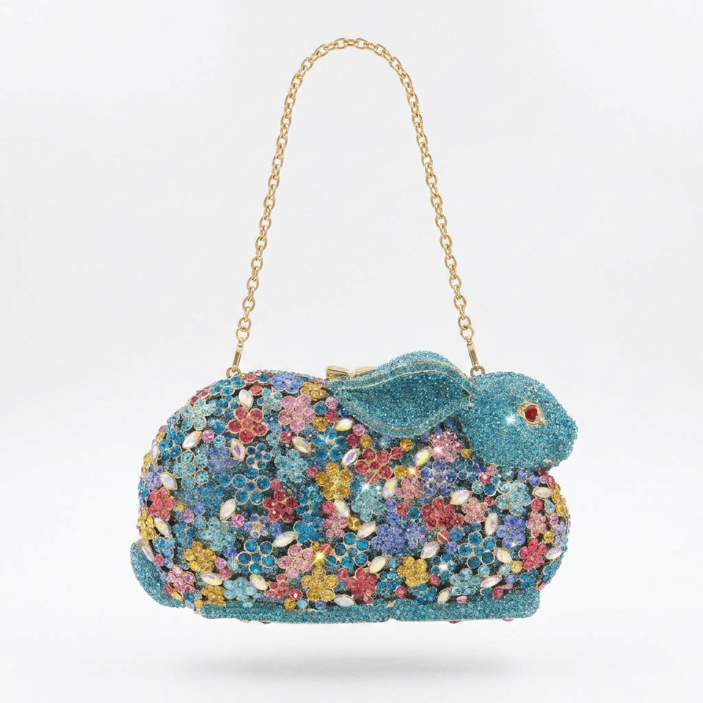 Bunny Crystal Clutch  - By Qivii