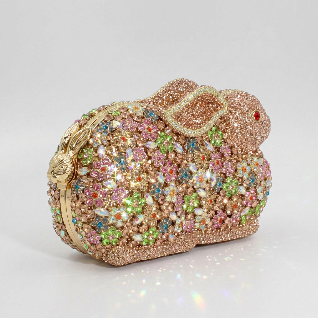 Bunny Crystal Clutch  - By Qivii