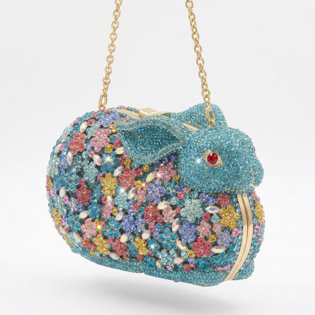Bunny Crystal Clutch  - By Qivii