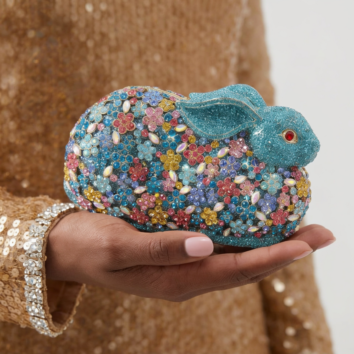 Bunny Crystal Clutch  - By Qivii