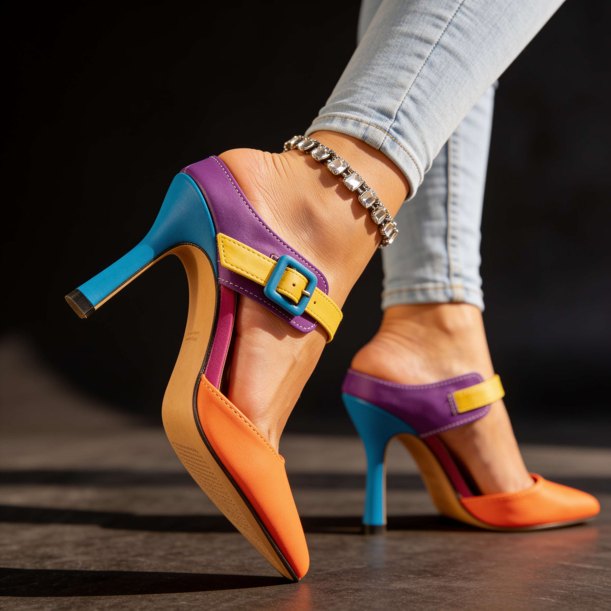 Ashley Retro Heels  - By Qivii