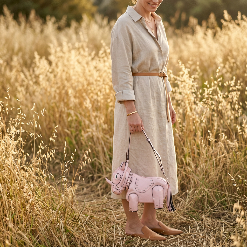 Cavallo Handbag in Vegan Leather  - By Qivii