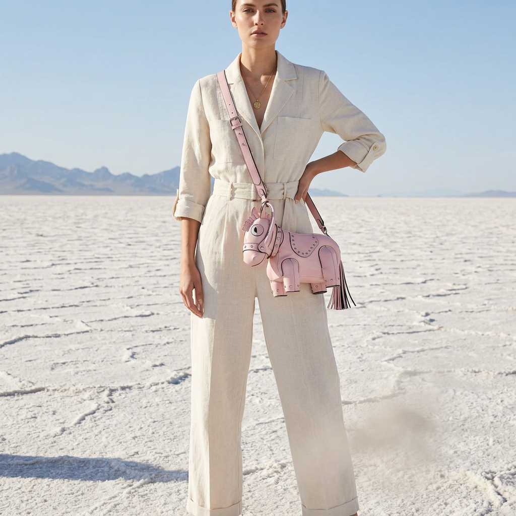 Cavallo Handbag in Vegan Leather  - By Qivii