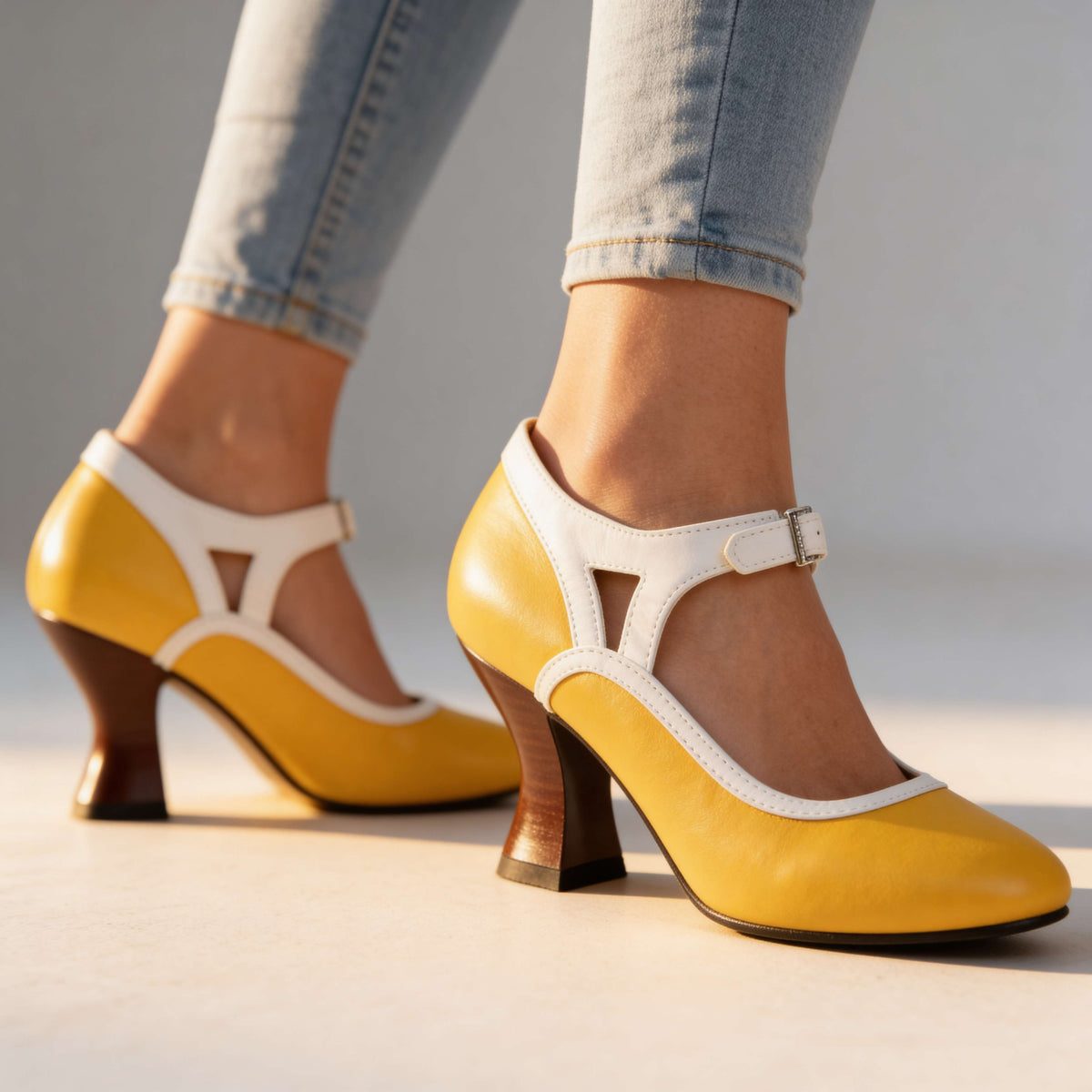 Alissa Buckle Strap Loafers  - By Qivii