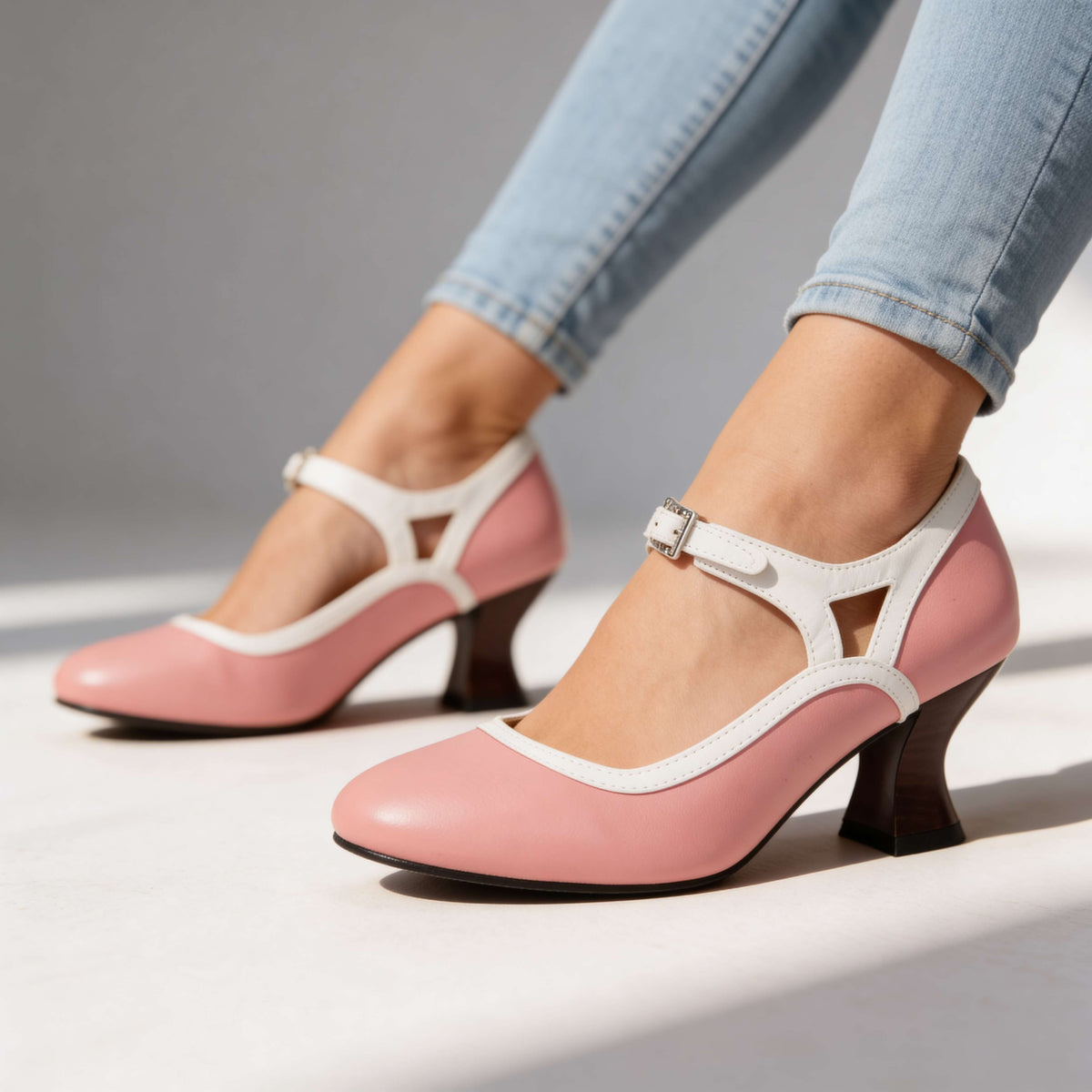 Alissa Buckle Strap Loafers  - By Qivii