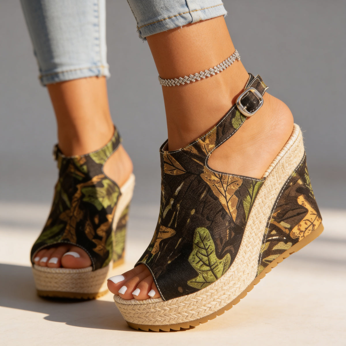 Cassidy Leaf Trial Heels  - By Qivii