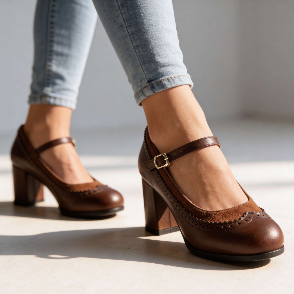 Belle Brogue Loafers  - By Qivii