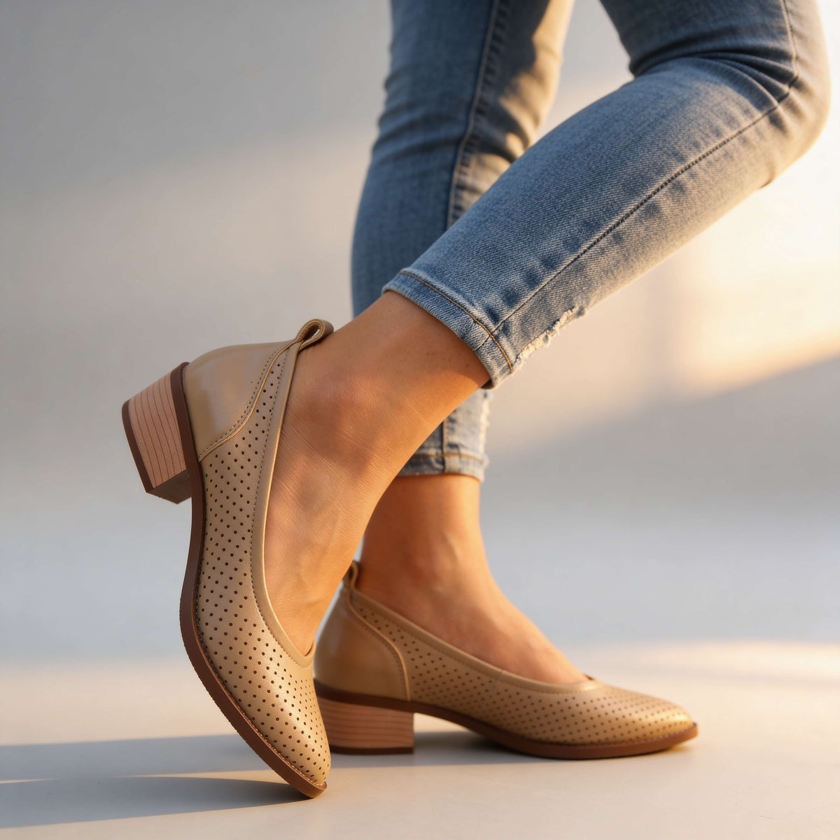 Delaney Slip-On Pumps  - By Qivii