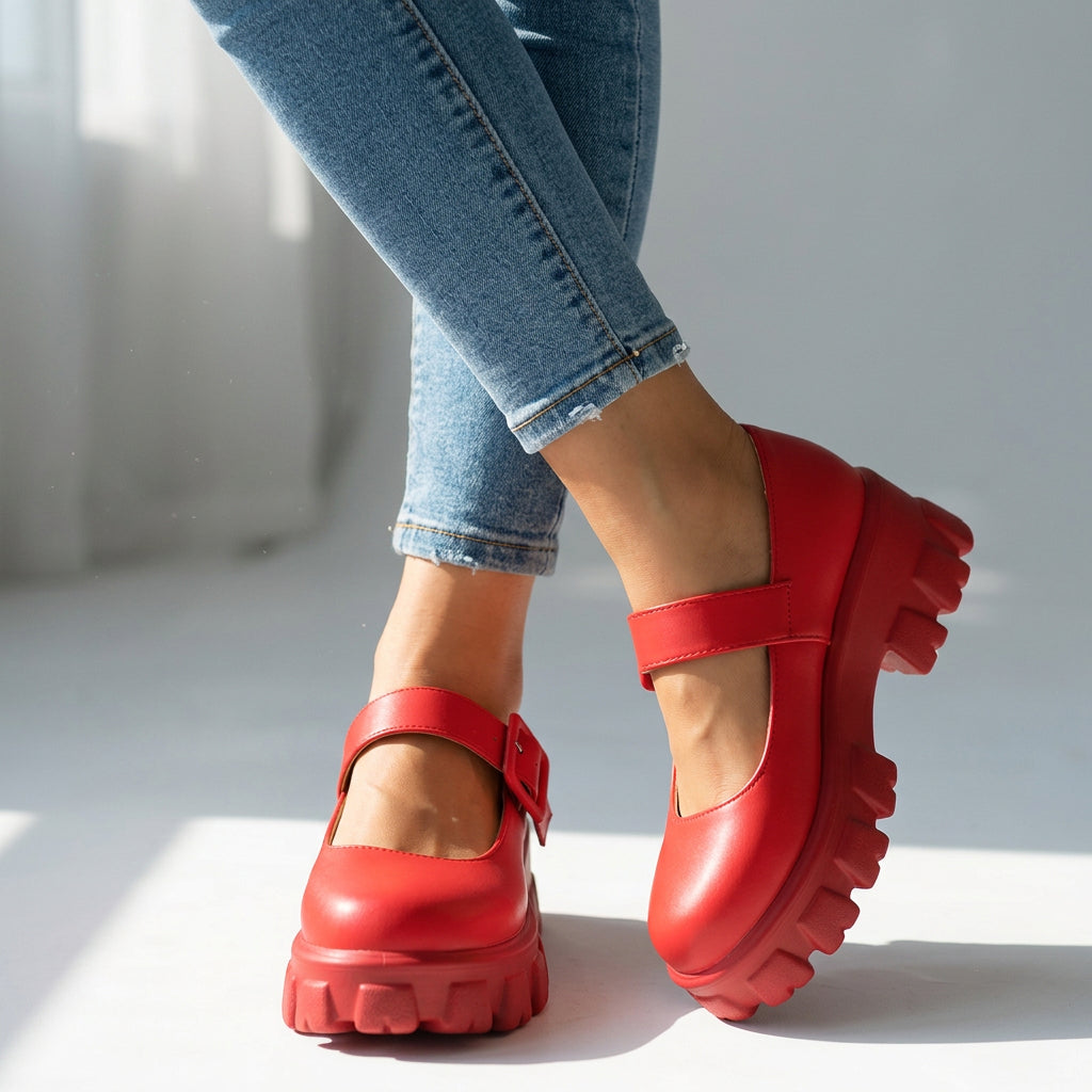 Shyanne Mary Jane Platforms  - By Qivii