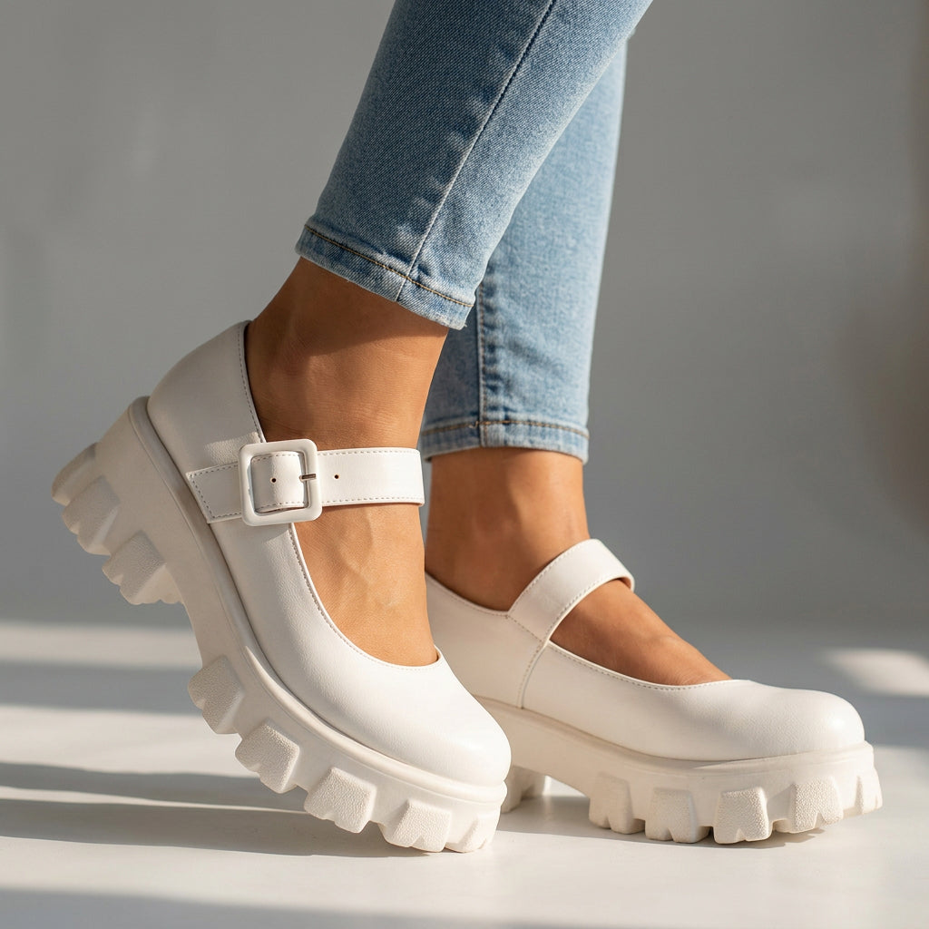 Shyanne Mary Jane Platforms  - By Qivii