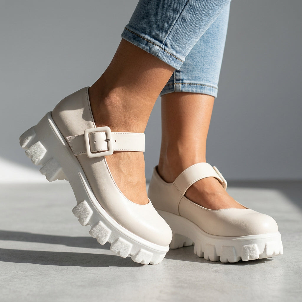 Shyanne Mary Jane Platforms  - By Qivii
